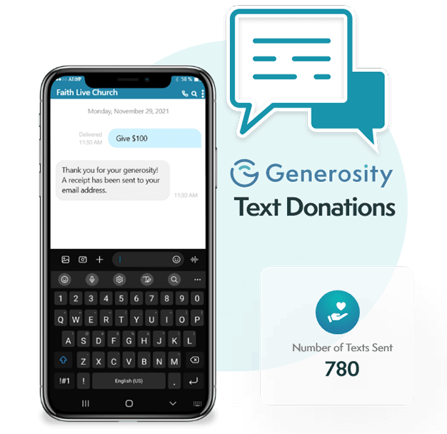 Donation by text solution | Generosity